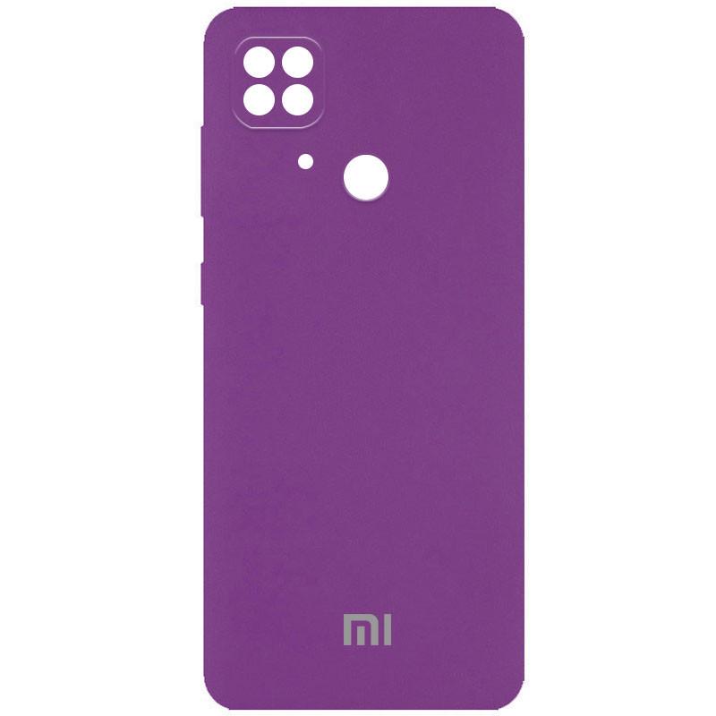 Чохол протиударний Silicone Cover Full Camera (AA) для Xiaomi Redmi 10C Grape