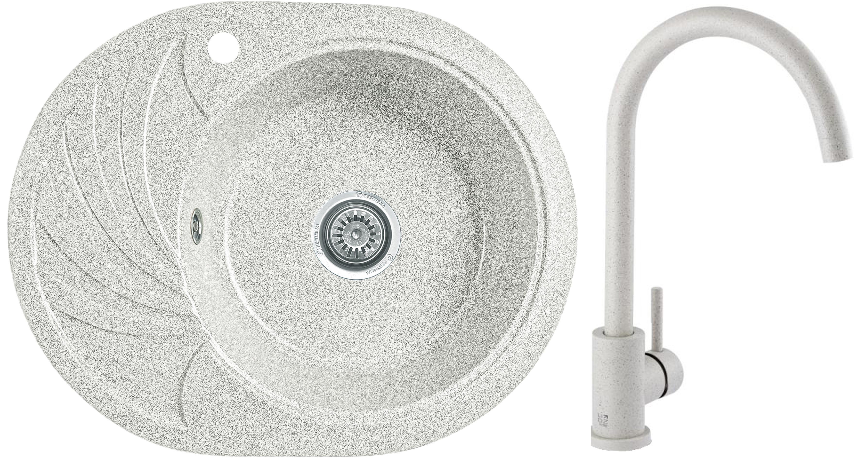 Мойка кухонная Valetti 13L со смесителем 600x470 мм Тера