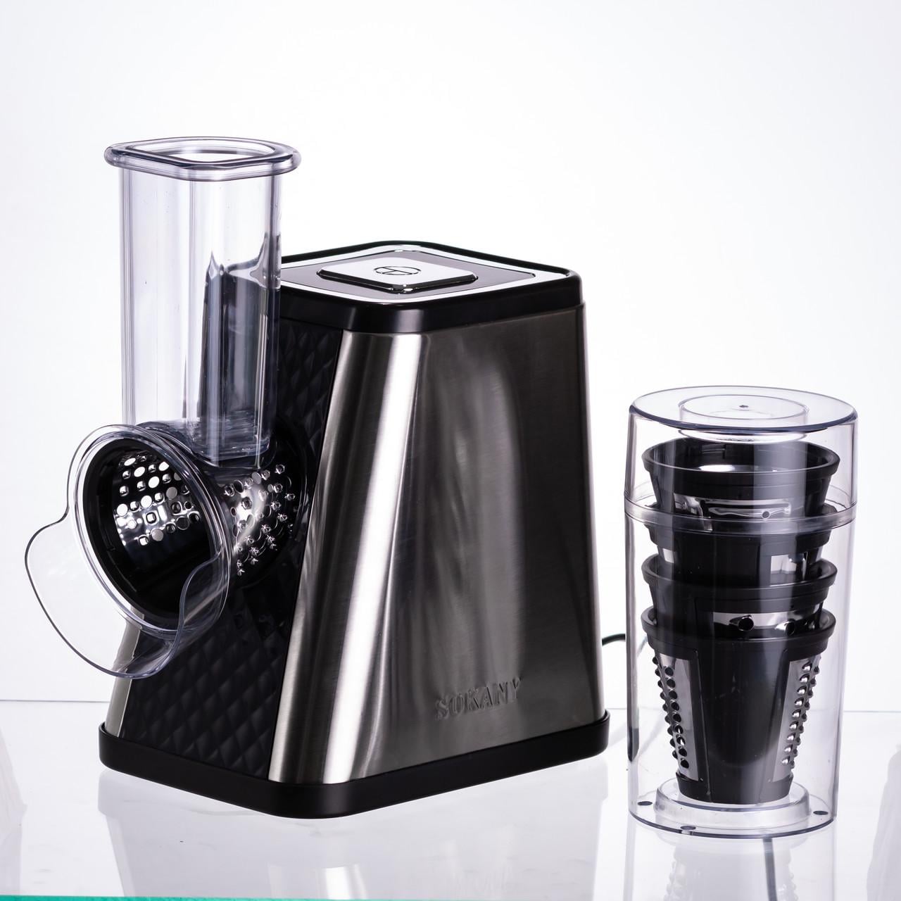 Измельчитель овощей Sokany SK-06029 с 5 насадками из нержавеющей стали 5в1 800 Вт (7383)