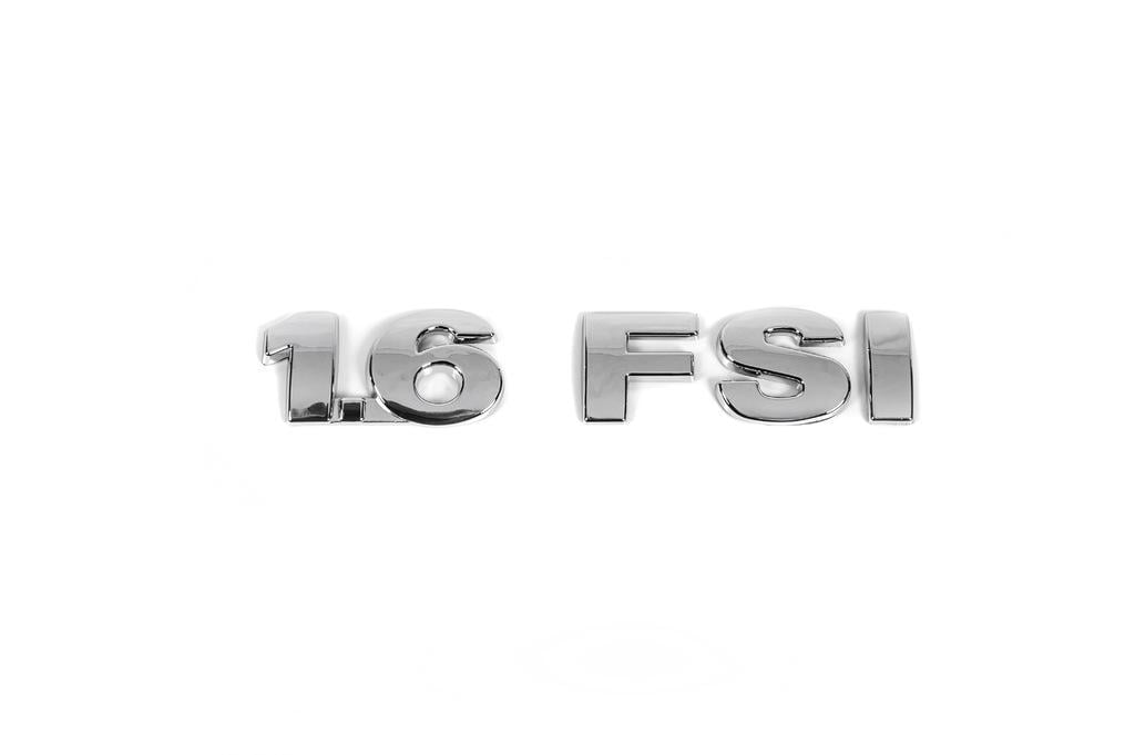 Надпись 1.6 FSI Davs Auto для Volkswagen Golf 5 abs-пластик Хром