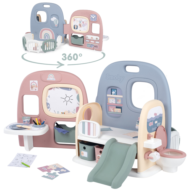 Игровой набор Smoby Toys Детский центр 5в1 с аксессуарами 107,9х77,9х51 см (240307) - фото 6