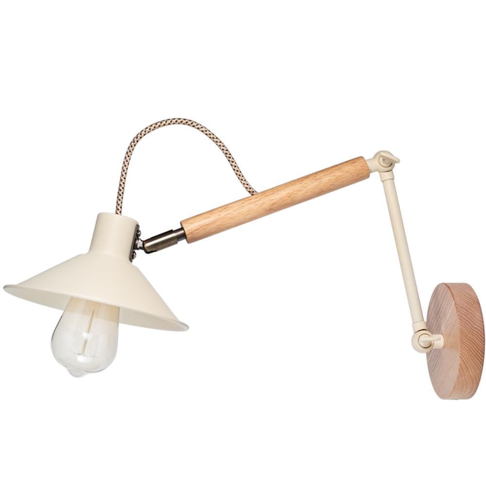 Настінний світильник Bondo з вимикачем та вилкою White (WL-0002098 M/White в/в)