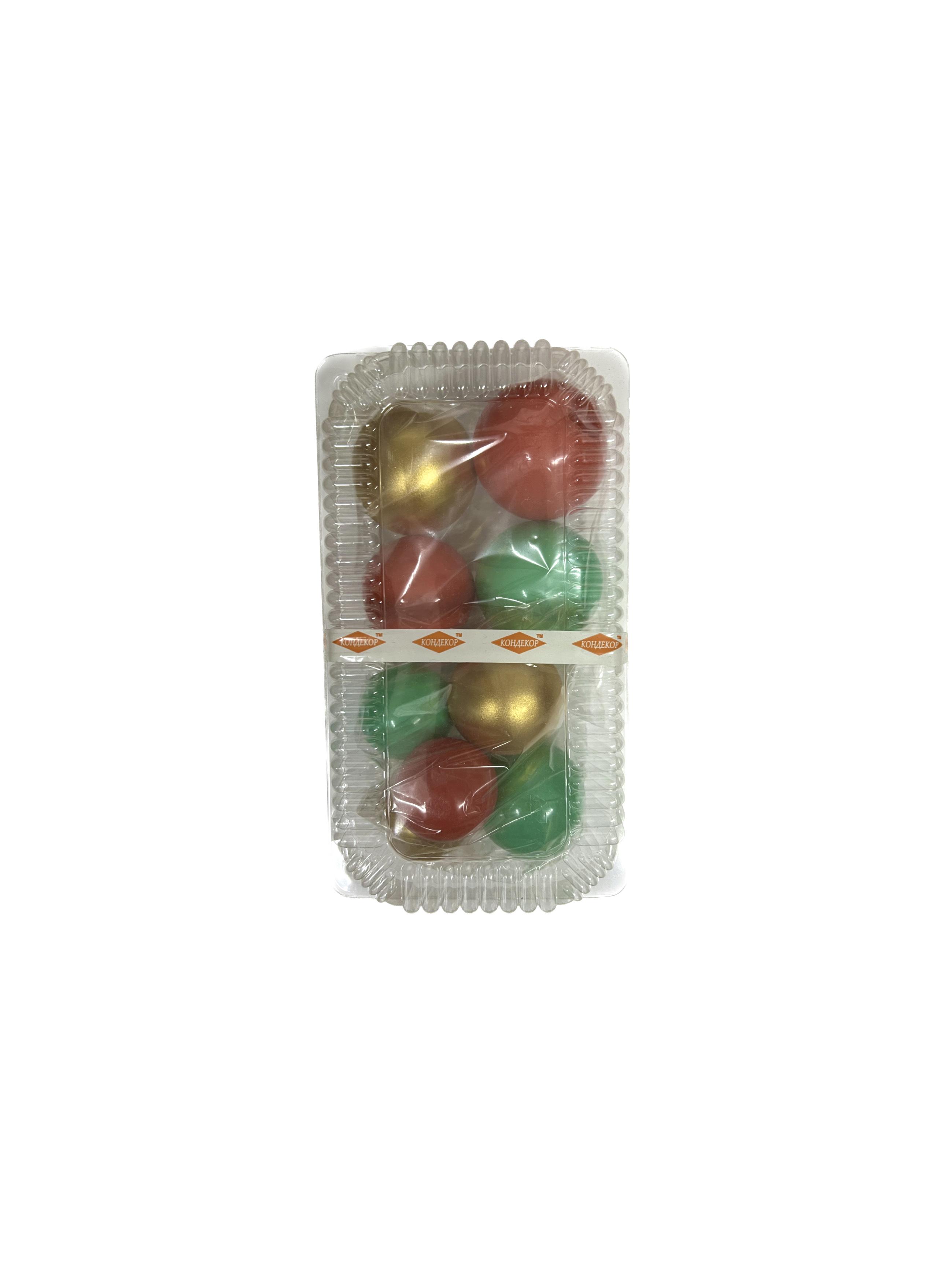 Кулі святкові на торт з цукрової мастики 9 шт. №7