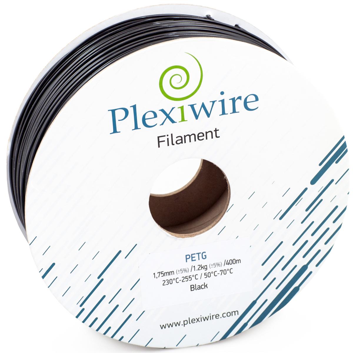 PETG пластик Plexiwire для 3D принтера 0,9 кг 1,75 мм 300 м Чорний (96617) - фото 2