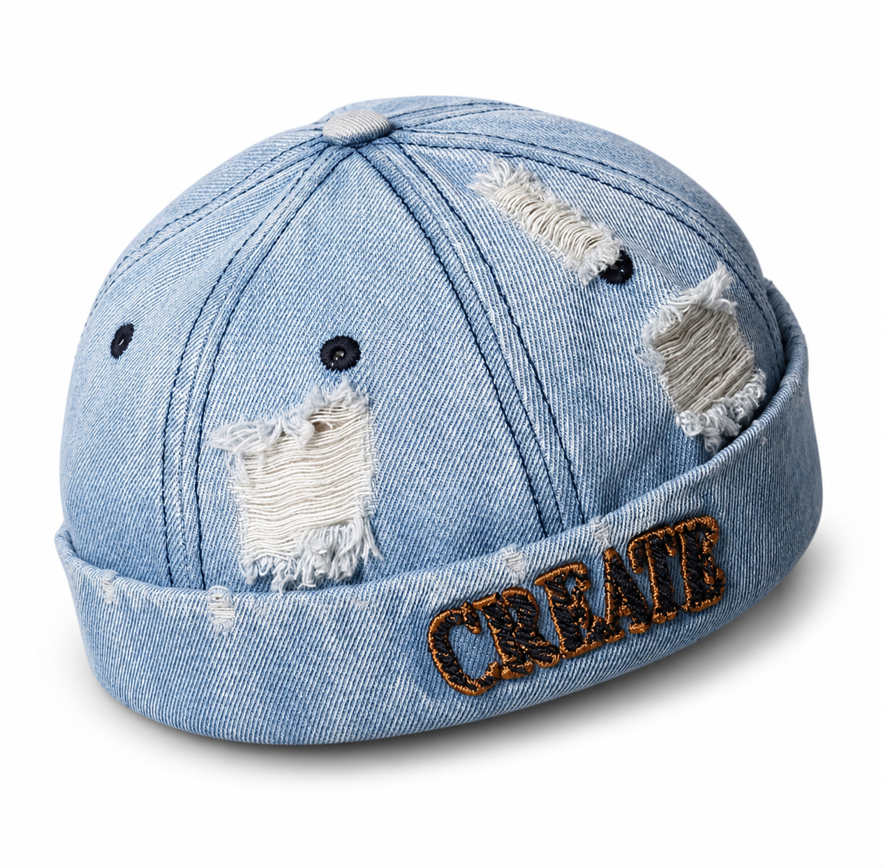 Безкозирка унісекс Docker Cap у стилі vintage з регульованим ремінцем 55-60 см (3061896457)