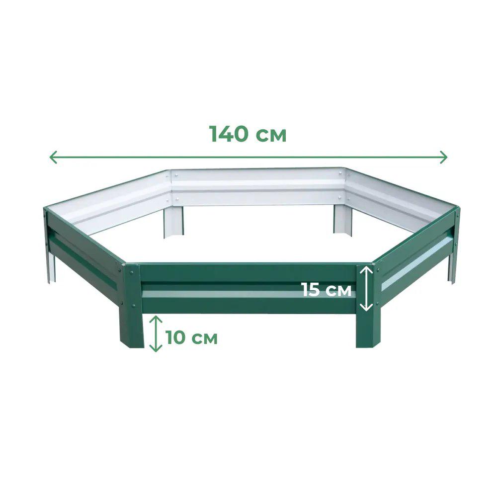 Клумба квітник SIMBUD Палісадник RAL 6005 140 см Зелений (4896895) - фото 2 Клумба квітник SIMBUD Палісадник RAL 6005 140 см Зелений (4896895) - фото 2