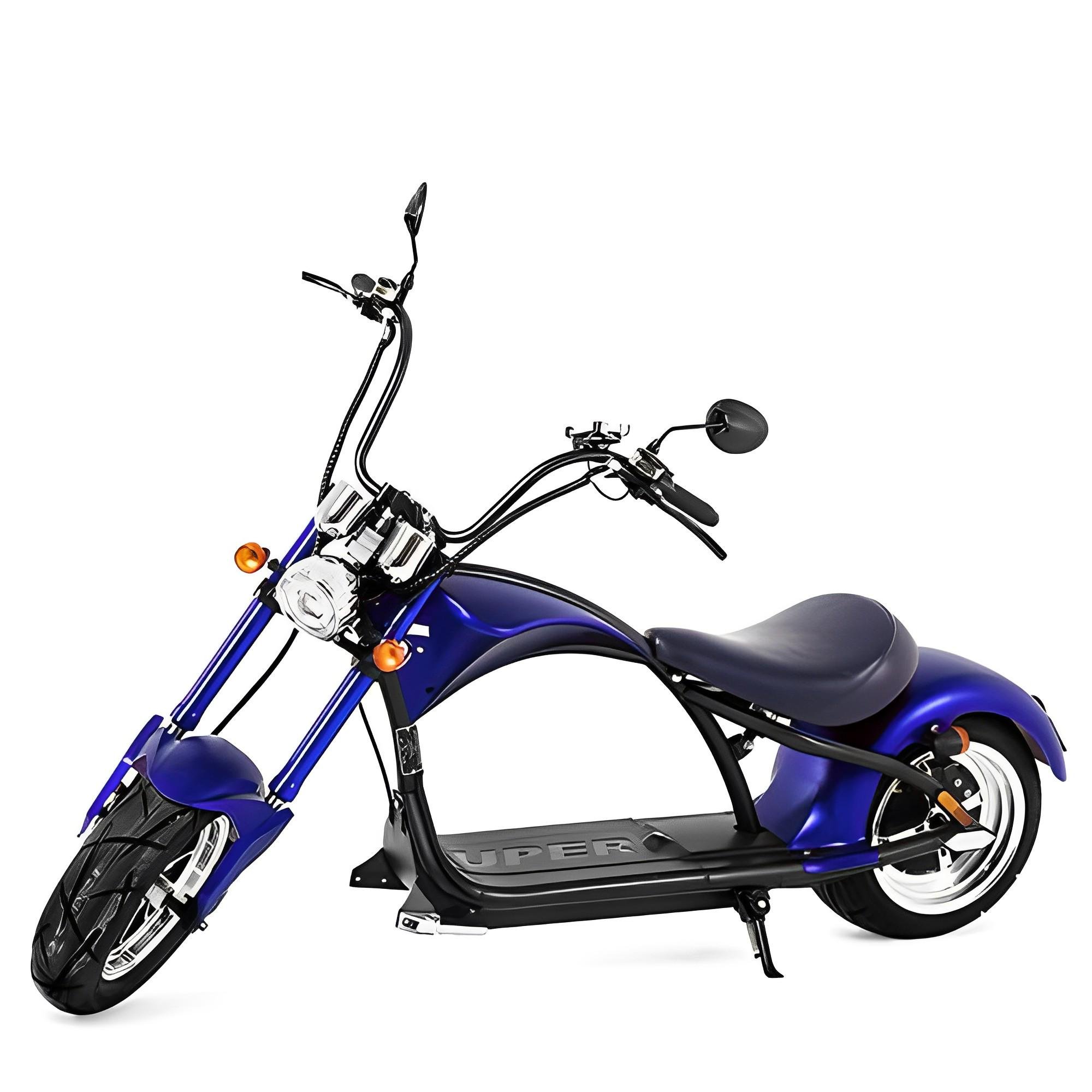 Електроскутер Vitol Chopper r804-m1 1500 W 60 V Синій (00000050796)