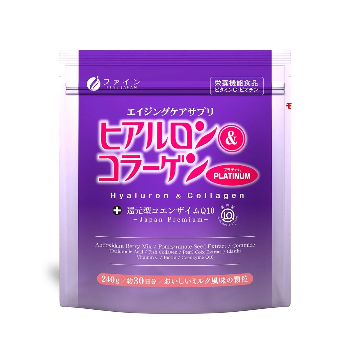 Морской коллаген с экстрактом ягод Fine Japan Hyaluron&Collagen Platinum 240 г (2387697052)