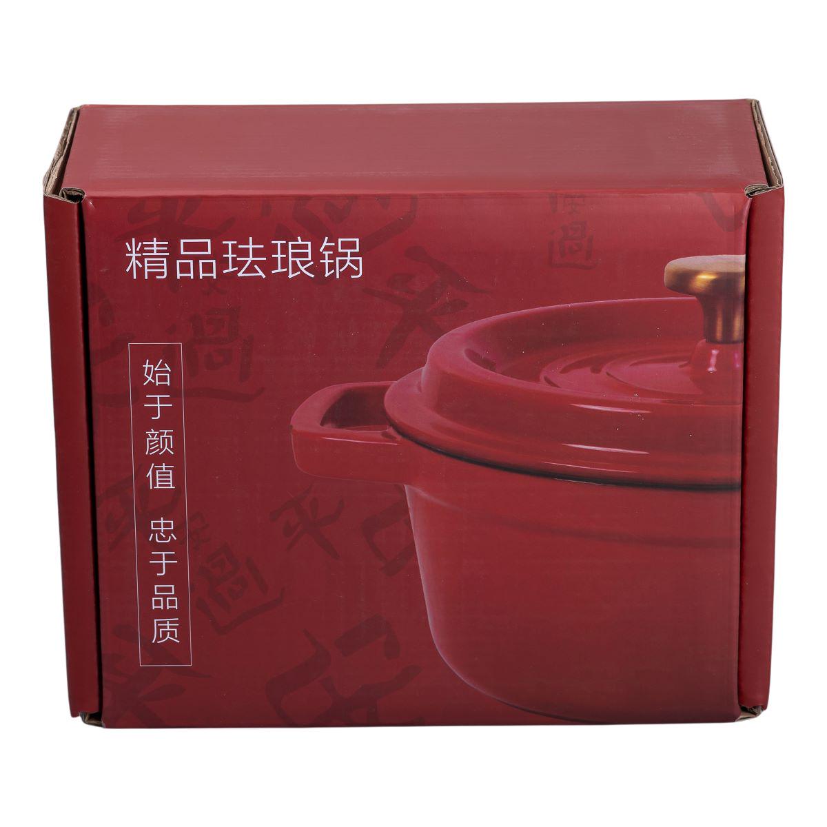 Кастрюля чугунная эмалированная с крышкой 20 см 2 л Красный (6809) - фото 13 Кастрюля чугунная эмалированная с крышкой 20 см 2 л Красный (6809) - фото 13