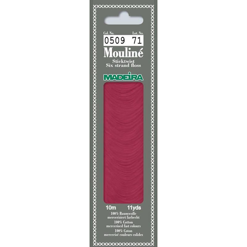 Нитки мулине Madeira 0509 Mouline Малиновый