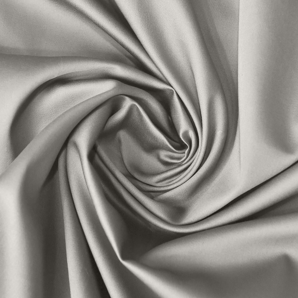 Ткань сатин 110 г/м2 300 ТС натуральный хлопок 240 см Серый/Беж (26871)