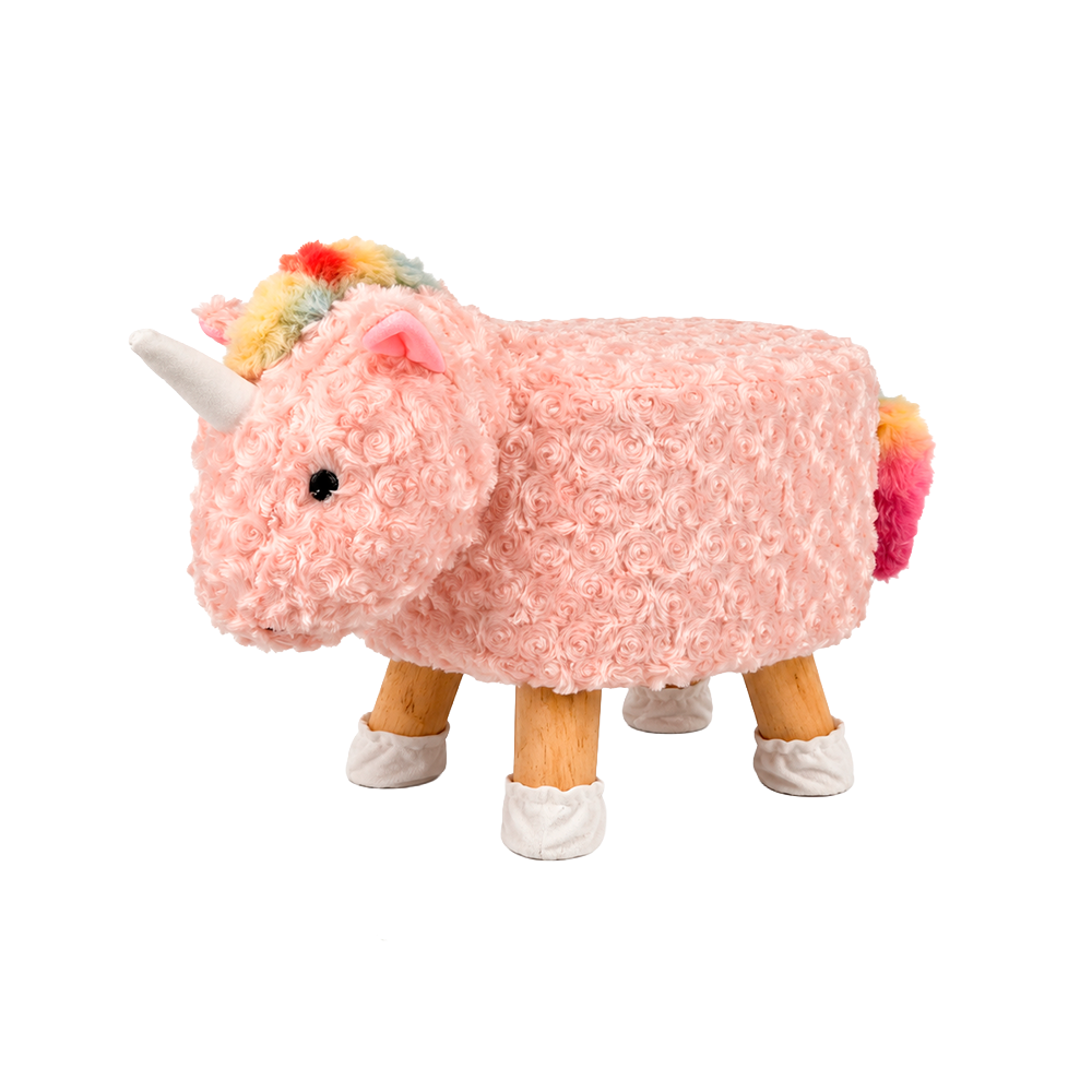 Пуф дитячий ZOO R33439 28х23 см Рожевий (657238)