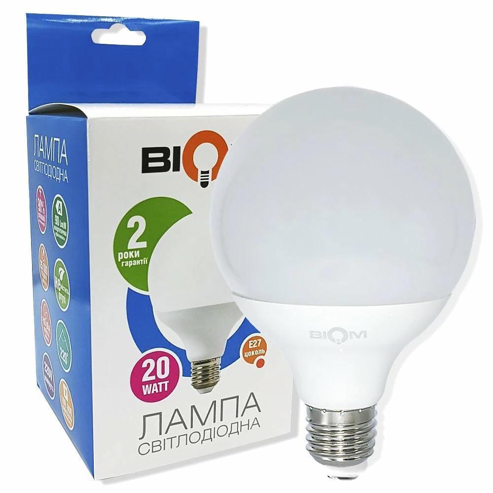 LED-лампа матовая Biom BT-591 G95 20W E27 4500K (28685380)