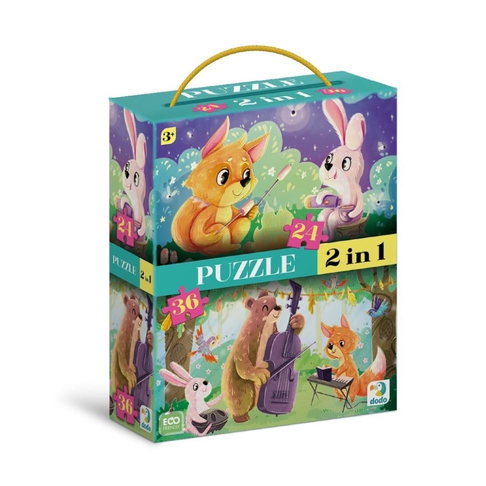 Пазл дитячий DoDo 2в1 Літні вечори 300609 36 ел.