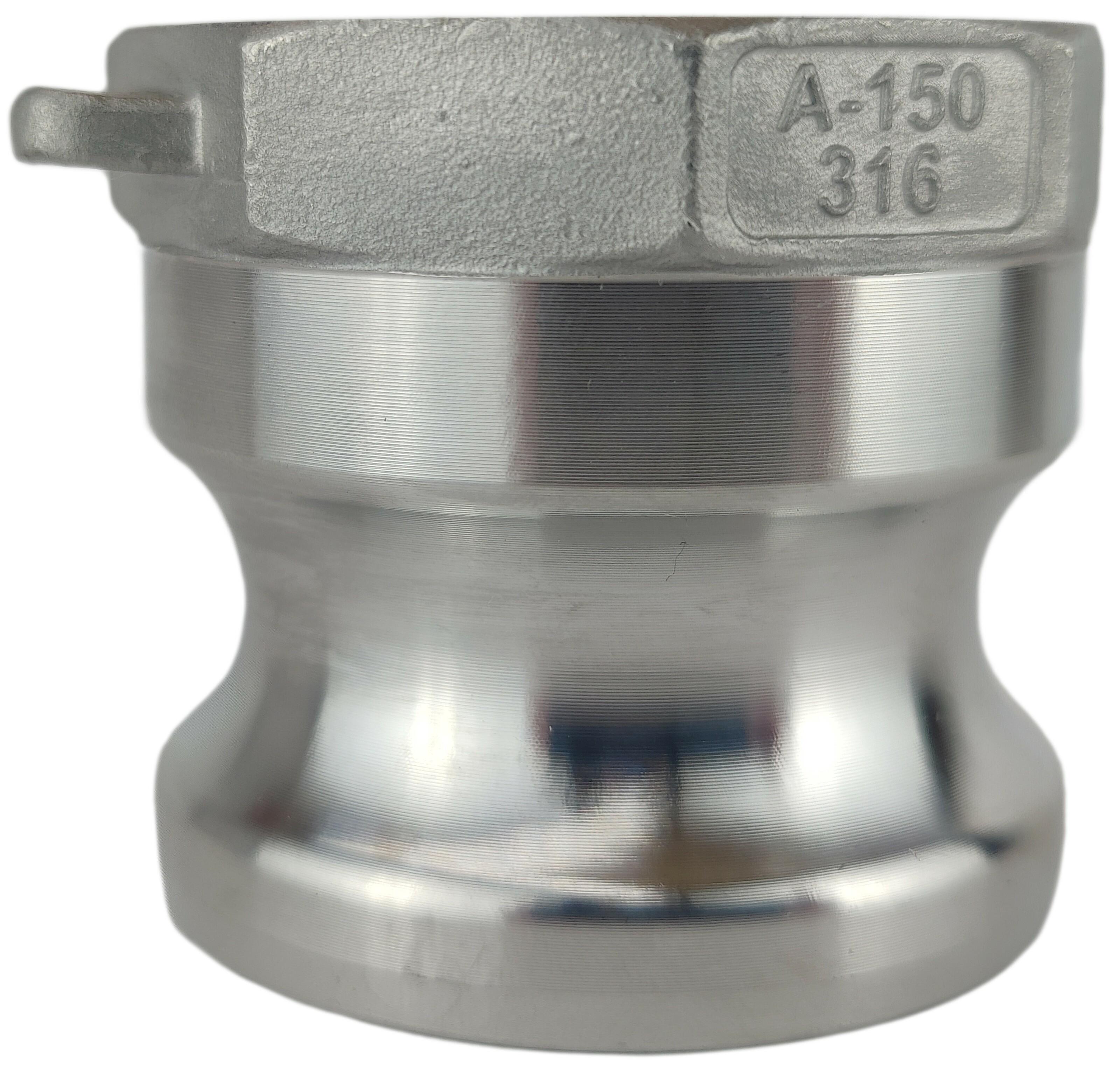 Соединение camlock тип А с внутренней резьбой BSPP ШРЗ нержавеющая сталь A-150 1 1/2" (50202024)