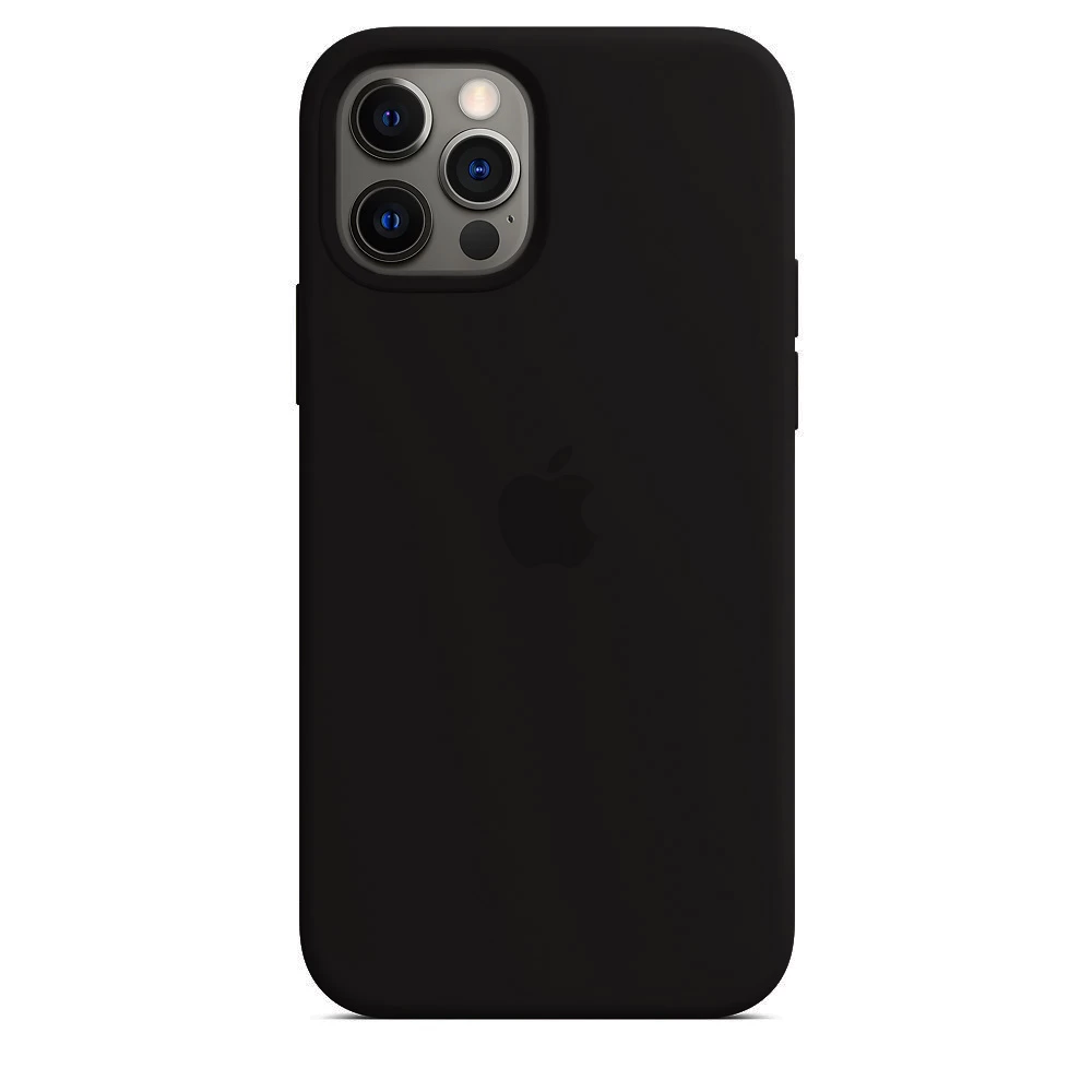 Силиконовый Чехол Накладка Silicone Case для iPhone 12 Pro Max Black