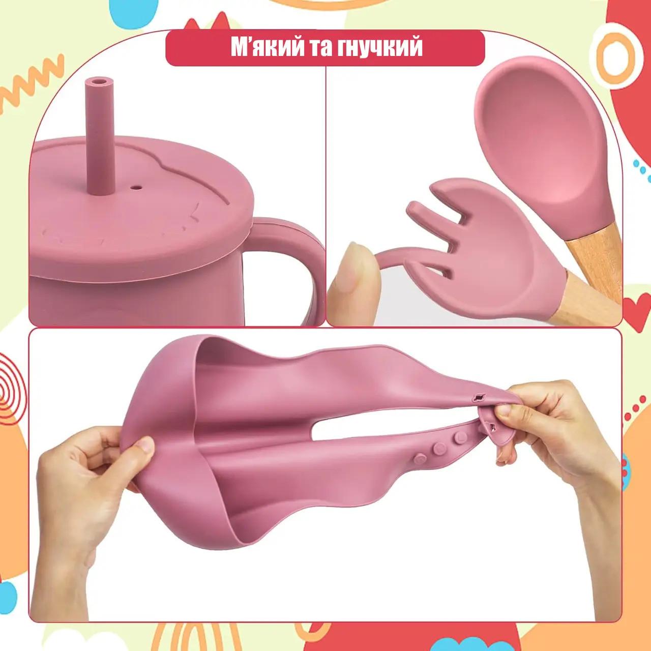 Набор силиконовый для кормления детей 7 пр. - фото 5 Набор силиконовый для кормления детей 7 пр. - фото 5