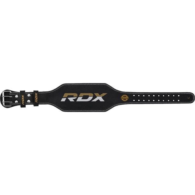 Пояс для тяжелой атлетики RDX 4 кожаный XL Black/Gold (WBS-4RB-XL)