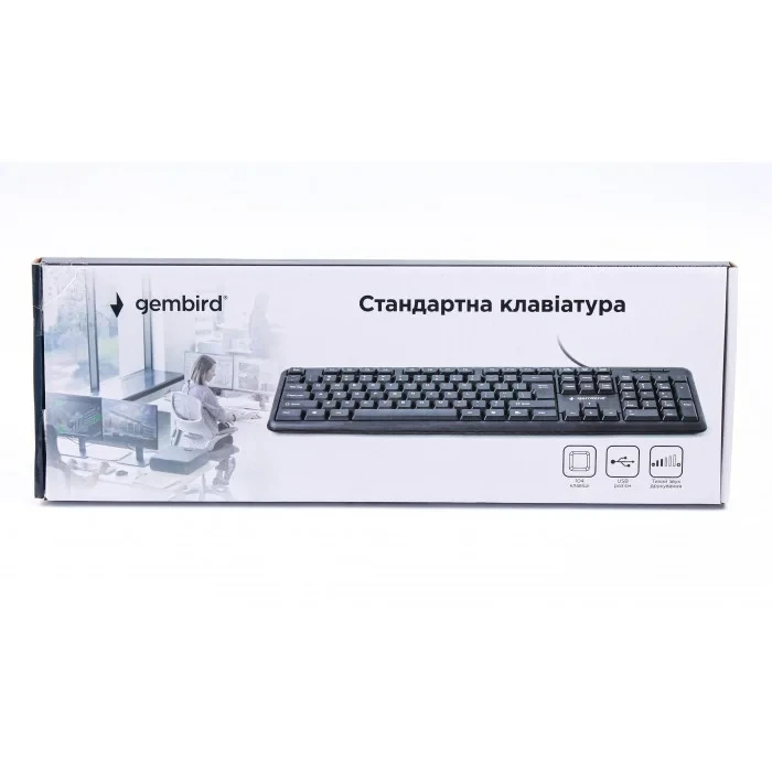 Клавиатура Gembird USB Black (KB-U-103-UA) - фото 4