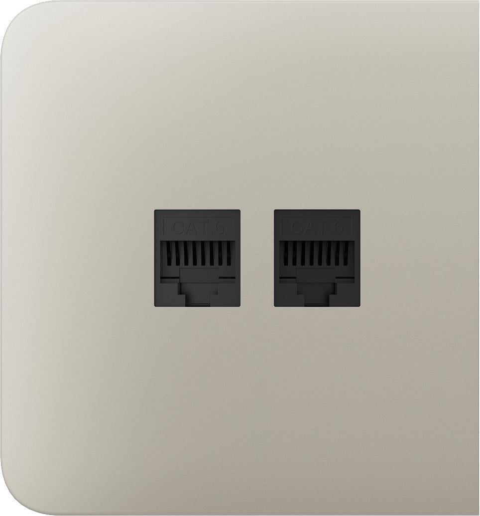 Панель боковая для встроенной интернет-розетки Ajax SideCover LAN Ivory (16984)