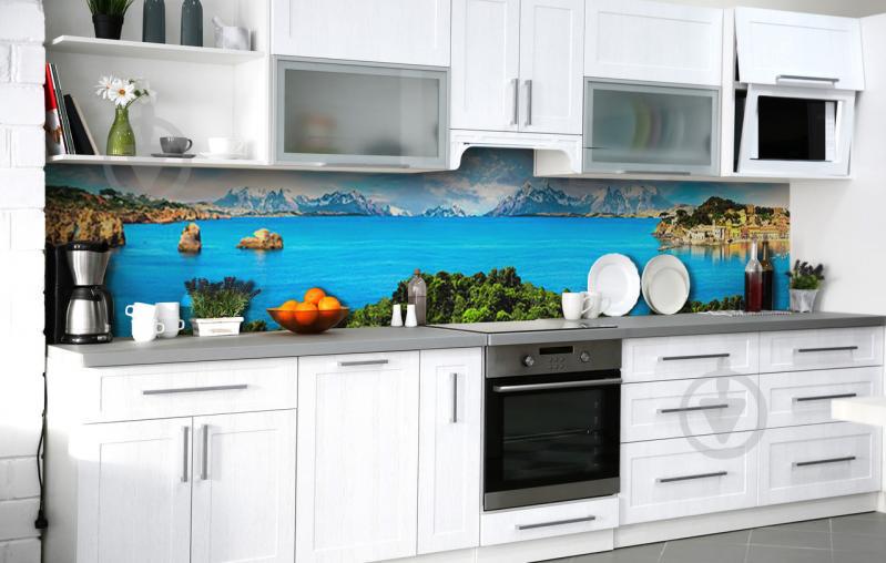 Скинали на кухню Zatarga «Безумная радость» 600х2500 мм виниловая 3Д наклейка кухонный фартук самоклеящаяся