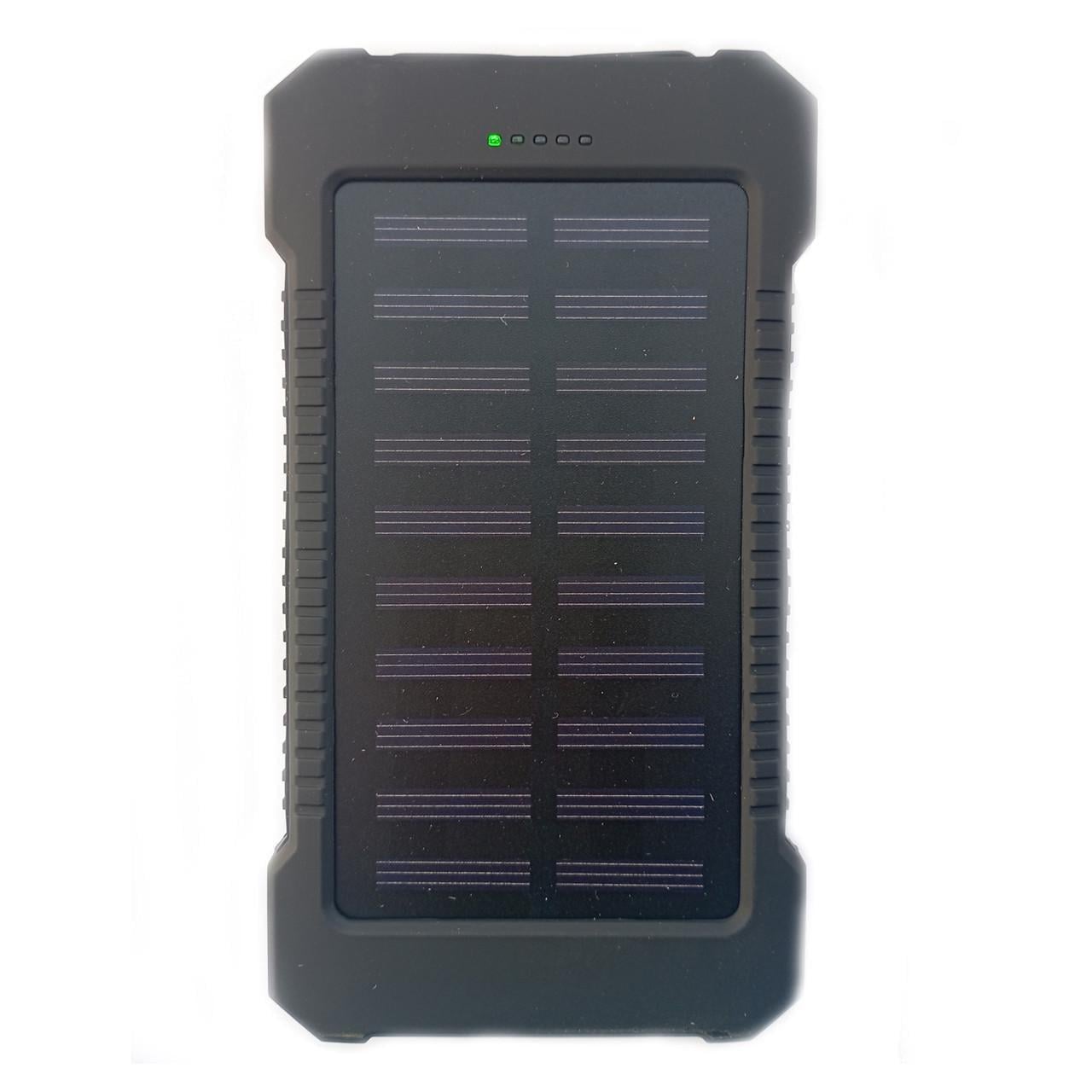 Повербанк Solar 10000 mAh із ліхтариком Black (11228)