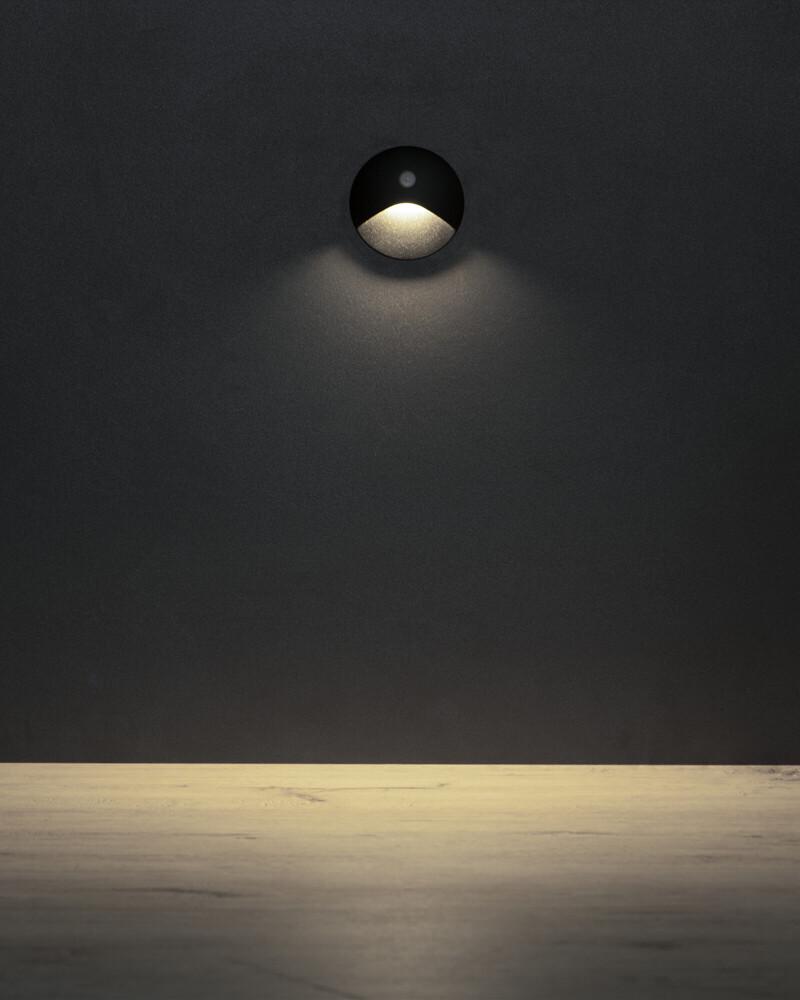 Светильник для подсветки лестницы/коридора Kanlux 39136 Exin LED 1x2,5W 4000K 50Lm IP65 Черный (29900894) - фото 2 Светильник для подсветки лестницы/коридора Kanlux 39136 Exin LED 1x2,5W 4000K 50Lm IP65 Черный (29900894) - фото 2