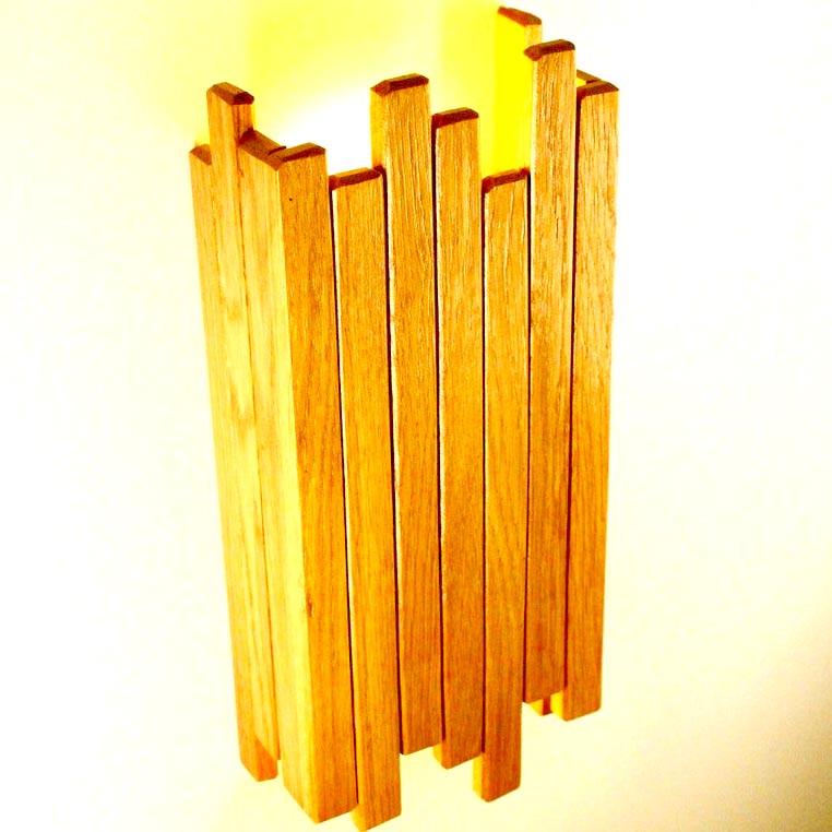 Світильник настінний з дерева Парідж Каррі (БРА-000403)