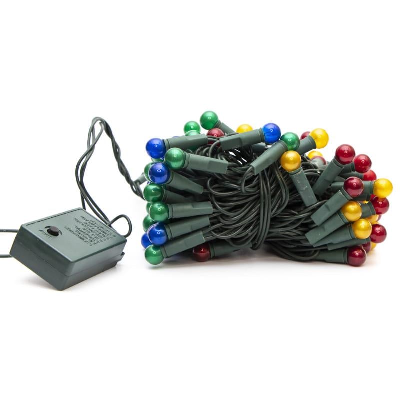 Гірлянда з лампочками розжарювання перлинні кульки 10 м 100 ламп 8 режимів RGB IP20 (050642) - фото 1 Гірлянда з лампочками розжарювання перлинні кульки 10 м 100 ламп 8 режимів RGB IP20 (050642) - фото 1