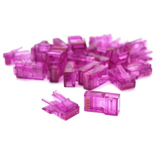 Конектор Ritar RJ-45 8P8C UTP Cat-5 Q100 100 шт/уп. Violet (2983448195) Конектор Ritar RJ-45 8P8C UTP Cat-5 Q100 100 шт/уп. Violet (2983448195)