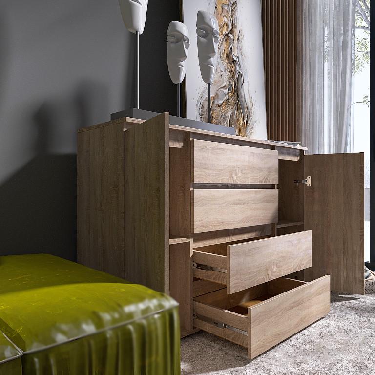 Спальна дитяча Еверест Лайт-4 комплект Дуб сонома (EVR-20812.03) - фото 4