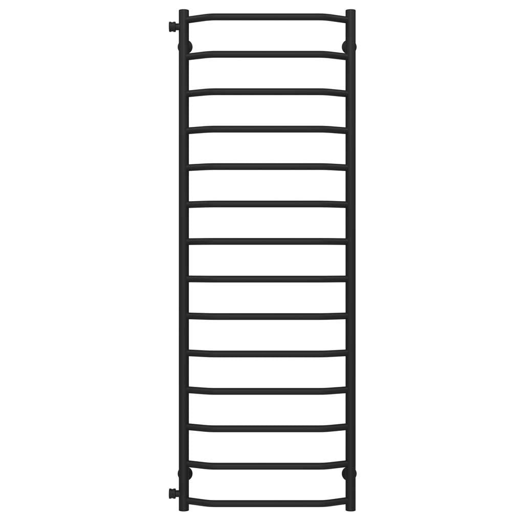 Полотенцесушитель водяной Deffi Трапеция П14 боковое левое подключение нержавеющая сталь 500х1500 мм Черный (C.TR.150.50.14.B.B)