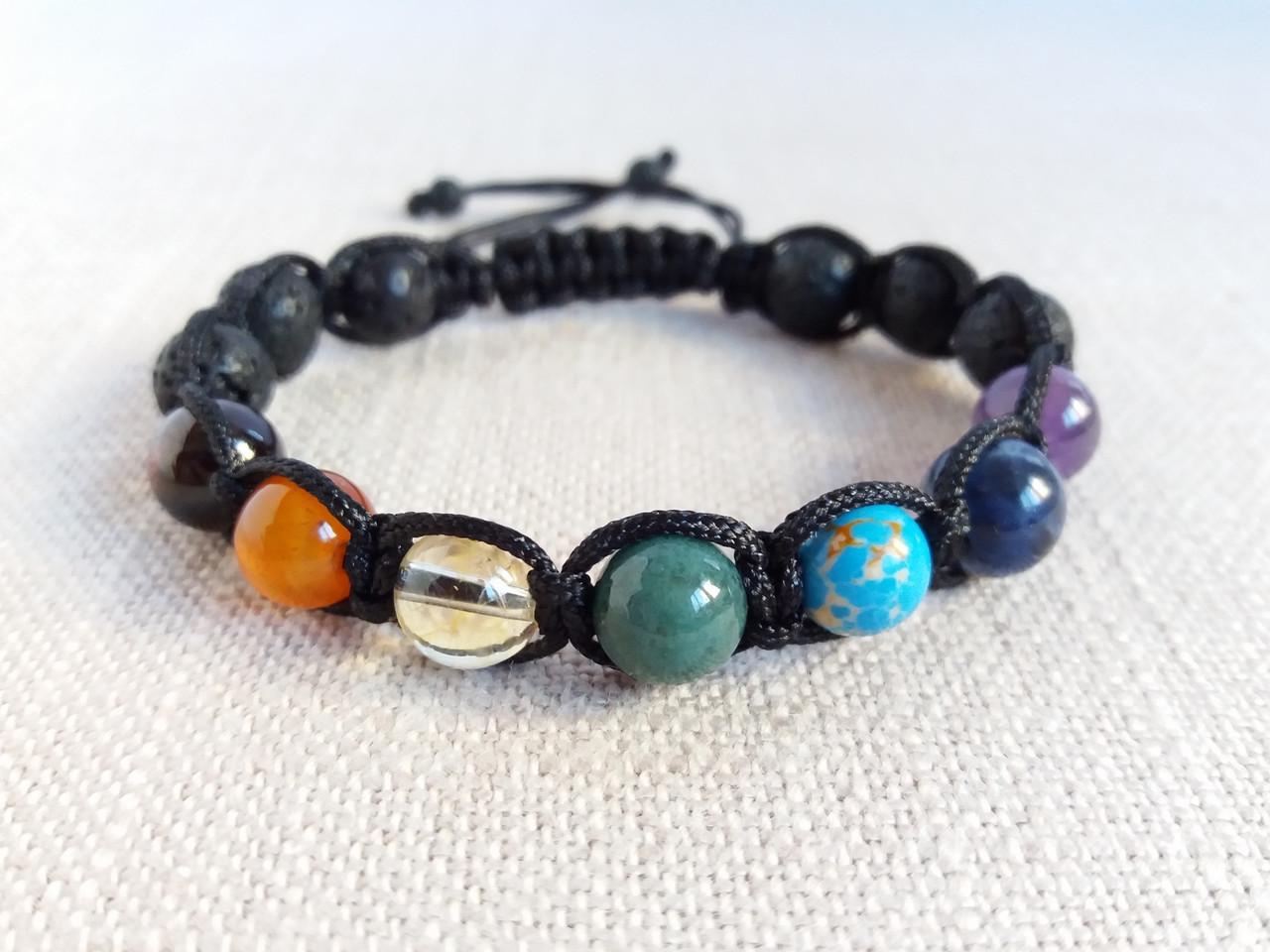 Браслет 7 чакр Шамбала d 8 мм (1890880638) - фото 5 Браслет 7 чакр Шамбала d 8 мм (1890880638) - фото 5