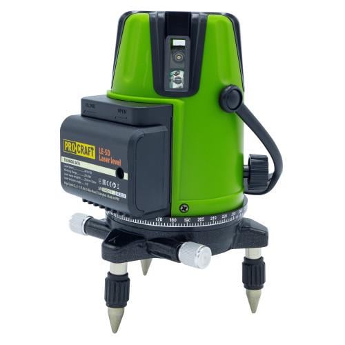 Лазерный уровень Procraft LE-5D зеленый луч - фото 5 Лазерный уровень Procraft LE-5D зеленый луч - фото 5