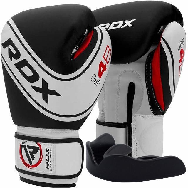 Боксерські рукавиці RDX 4B Robo Kids 6 унцій капа в комплекті White/Black (3019802700)
