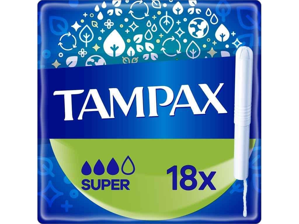 Тампони Tampax з аплікатором Super 18 шт. (960059)