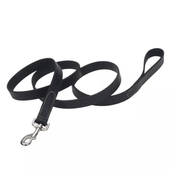 Поводок для собак кожаный Coastal Circle-T Dog Leash 2 см 1,2 м Черный (01046_BLK04)