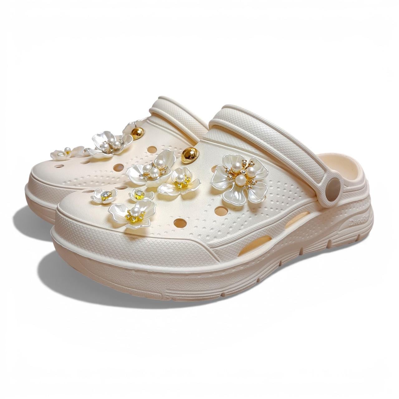 Сабо женские Dago Fit р. 39 25,5 см Кремовый (2922290836)