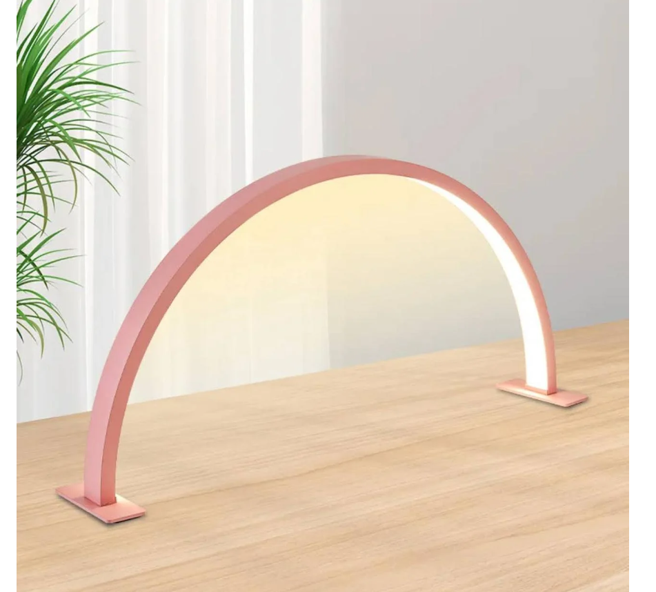 Лампа-півмісяць настільна безтіньова LED М55 56 см 50 Вт Рожевий