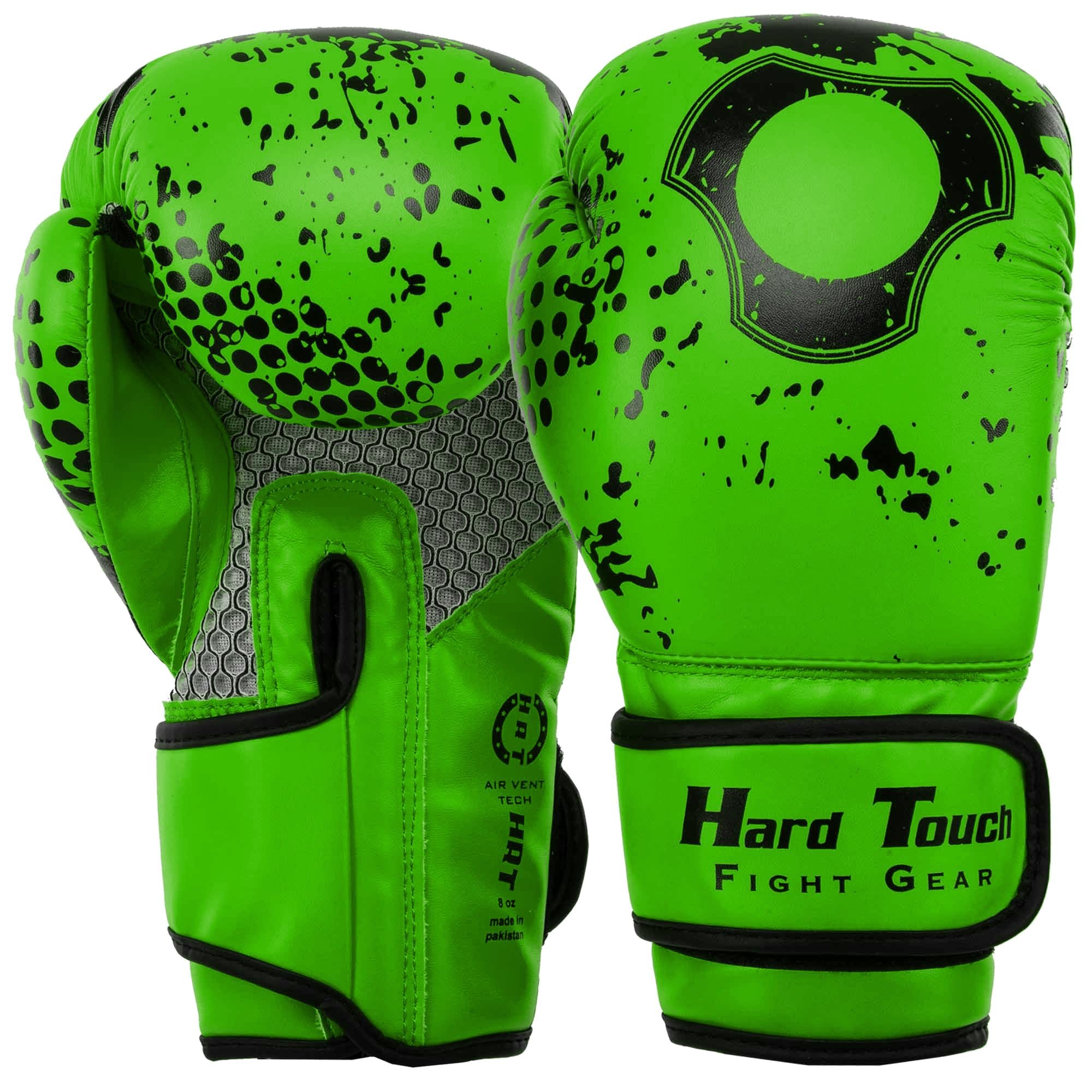 Перчатки боксерские детские Hard Touch BO-8468 6oz Зеленый (BO-8468_Зеленый_6_унции)