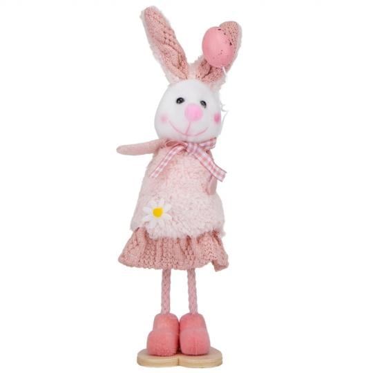Фигурка декоративная Elisey Крольчиха 21 см Розовый (9109-021)
