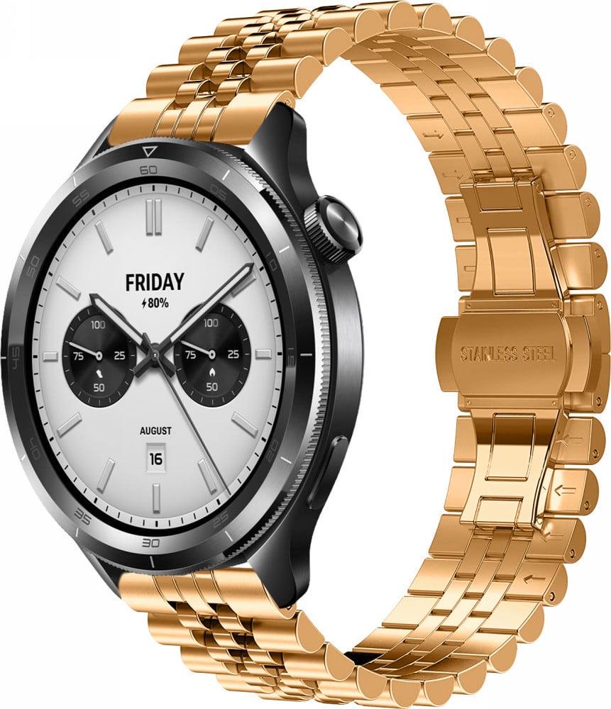 Браслет металлический Stech для Xiaomi Watch S4 47 мм Rose Gold (40586-27)