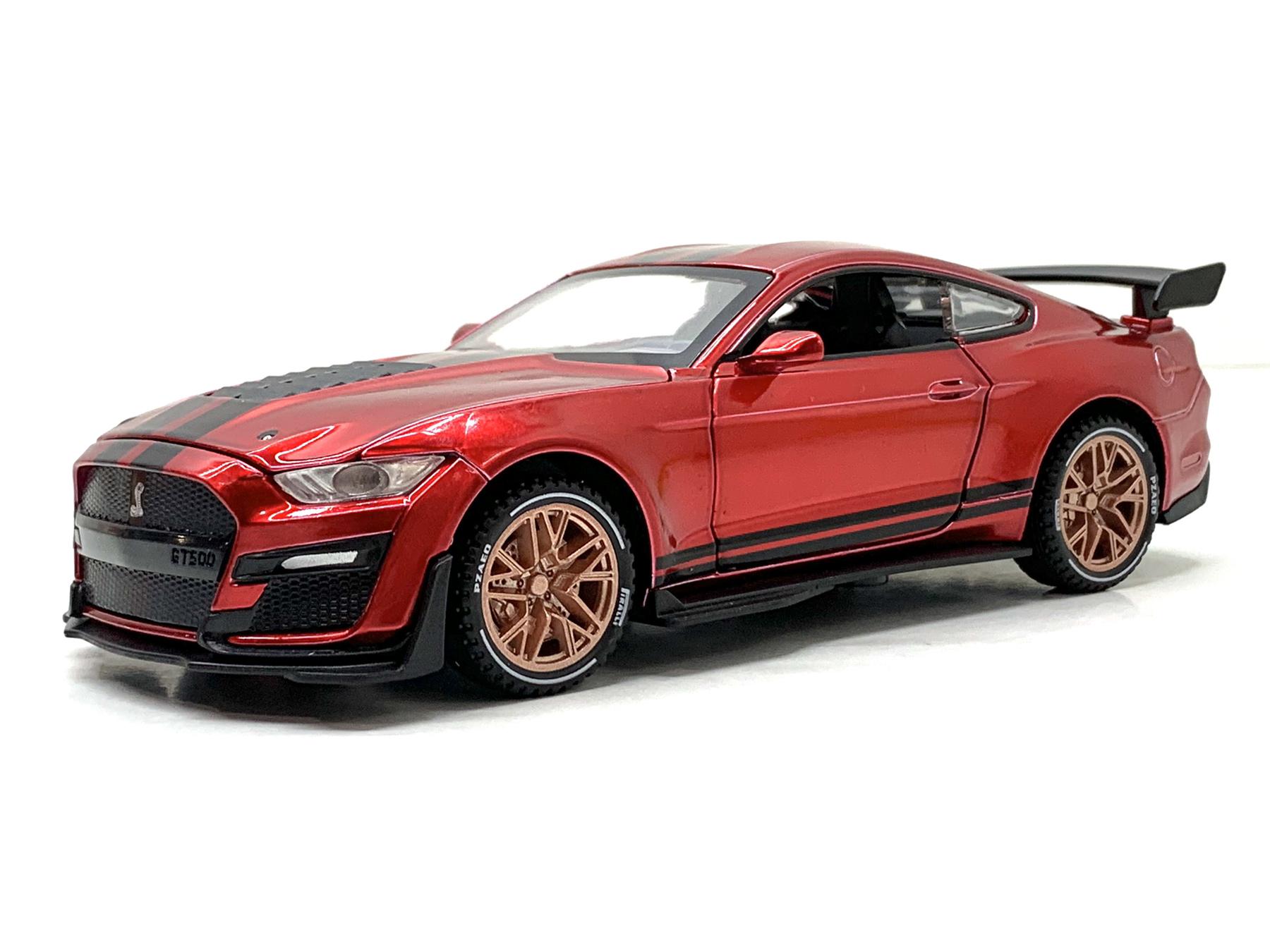 Машинка металлическая TK Union Ford Mustang 1:32 свет/звук открываются двери и капот Вид 3 Красный (DL-74145)