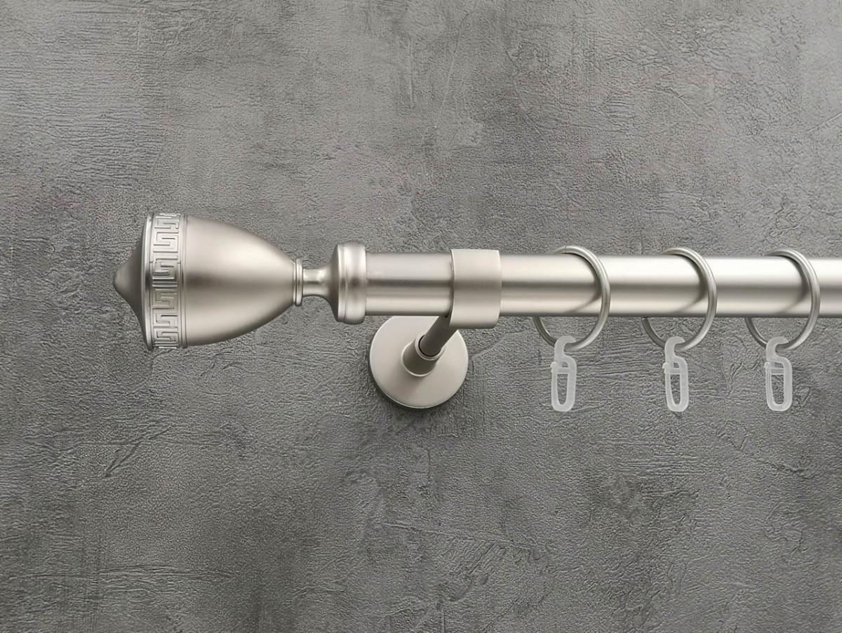 Карниз Quadrum Афина гладкая штанга одинарный модерн 25 мм 200 см Сатин (272280946)