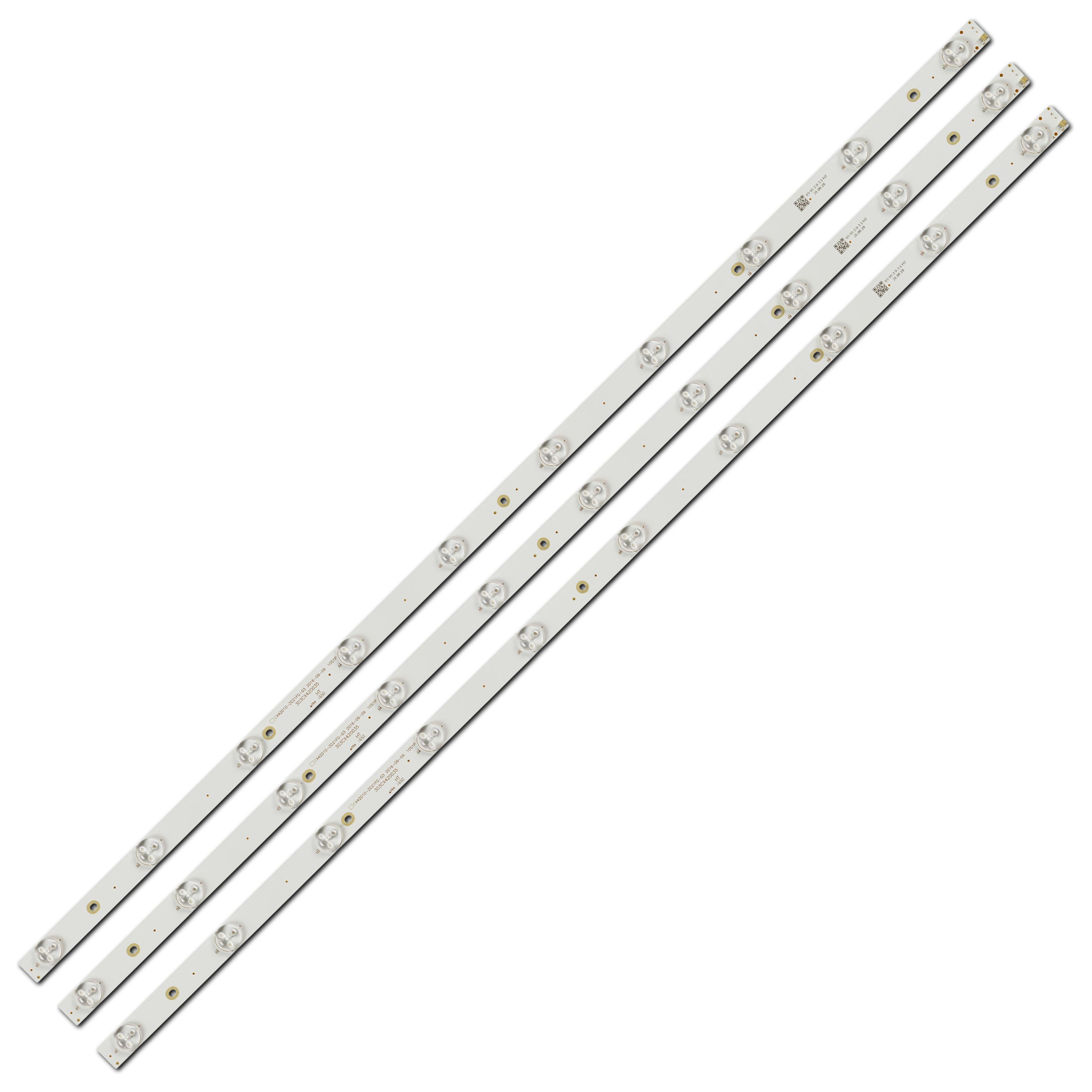 Комплект LED подсветки для TV CX42D10-ZC21FG-03 303CX420035 CX416M03 CX420DLEDM/LE-4219H 42" 4 шт. (ART-12171)