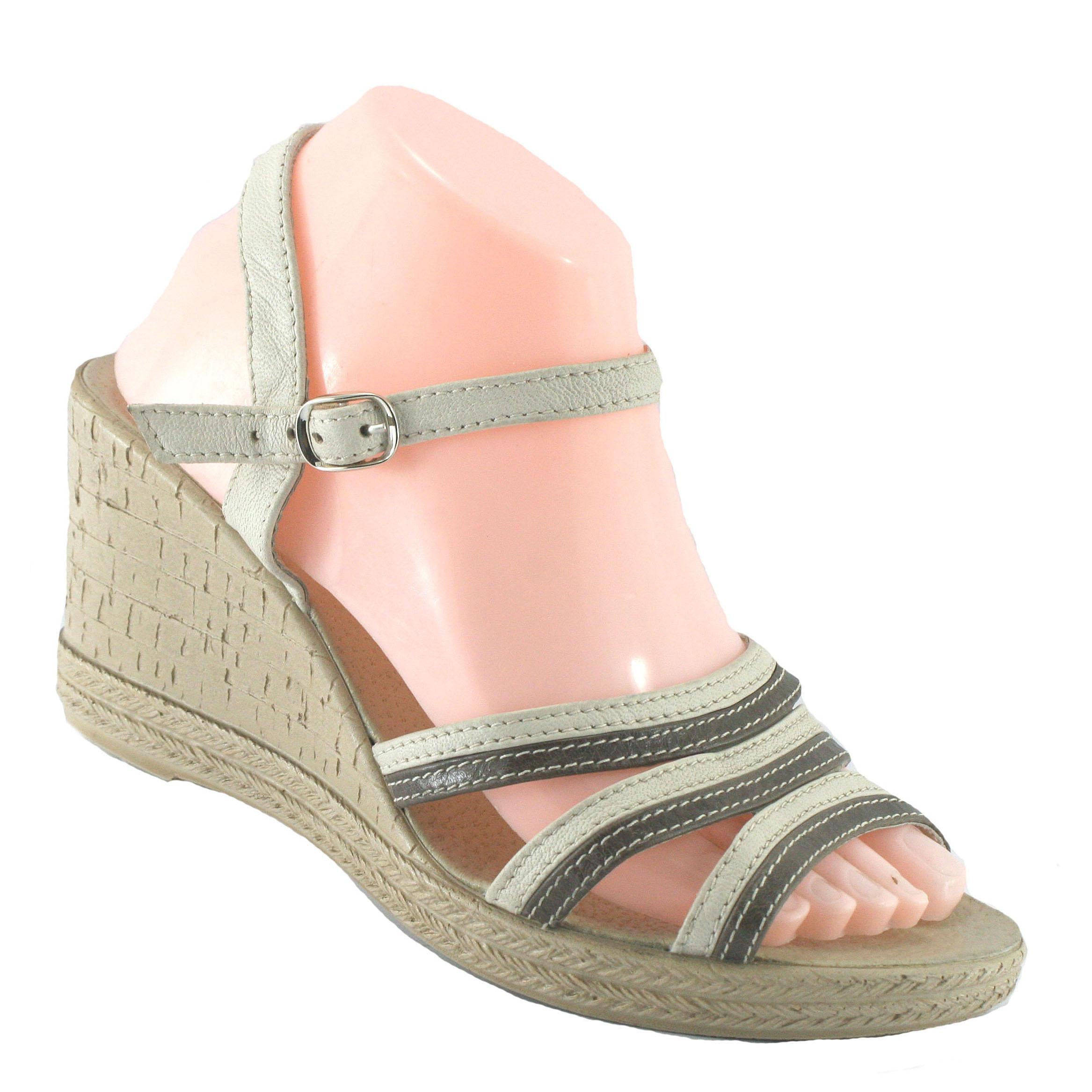 Босоножки женские натуральная кожа р. 40 Бежевый (114-11-МИ-43 бежевый)