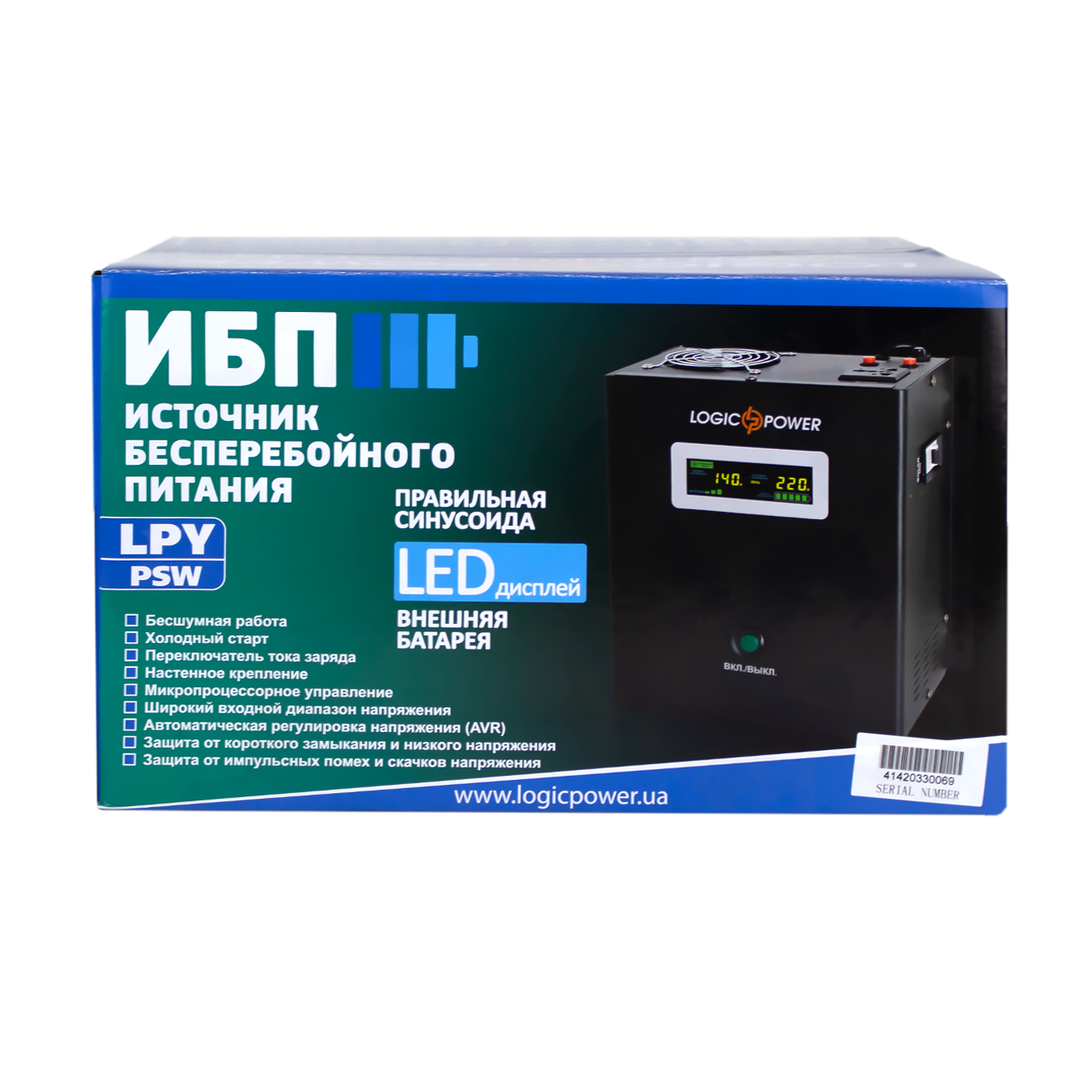 Джерело безперебійного живлення з правильною синусоїдою 12 V LPY-W-PSW-500VA+ 350 Вт 5/10 A (4142) - фото 10 Джерело безперебійного живлення з правильною синусоїдою 12 V LPY-W-PSW-500VA+ 350 Вт 5/10 A (4142) - фото 10