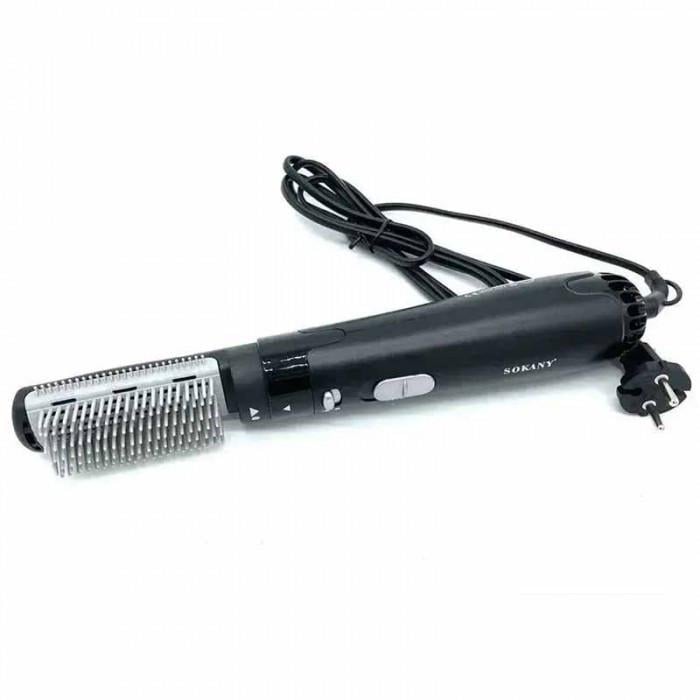 Фен щітка багатофункціональна HB-826-2 для укладання волосся 2 насадки 1000 Вт - фото 4