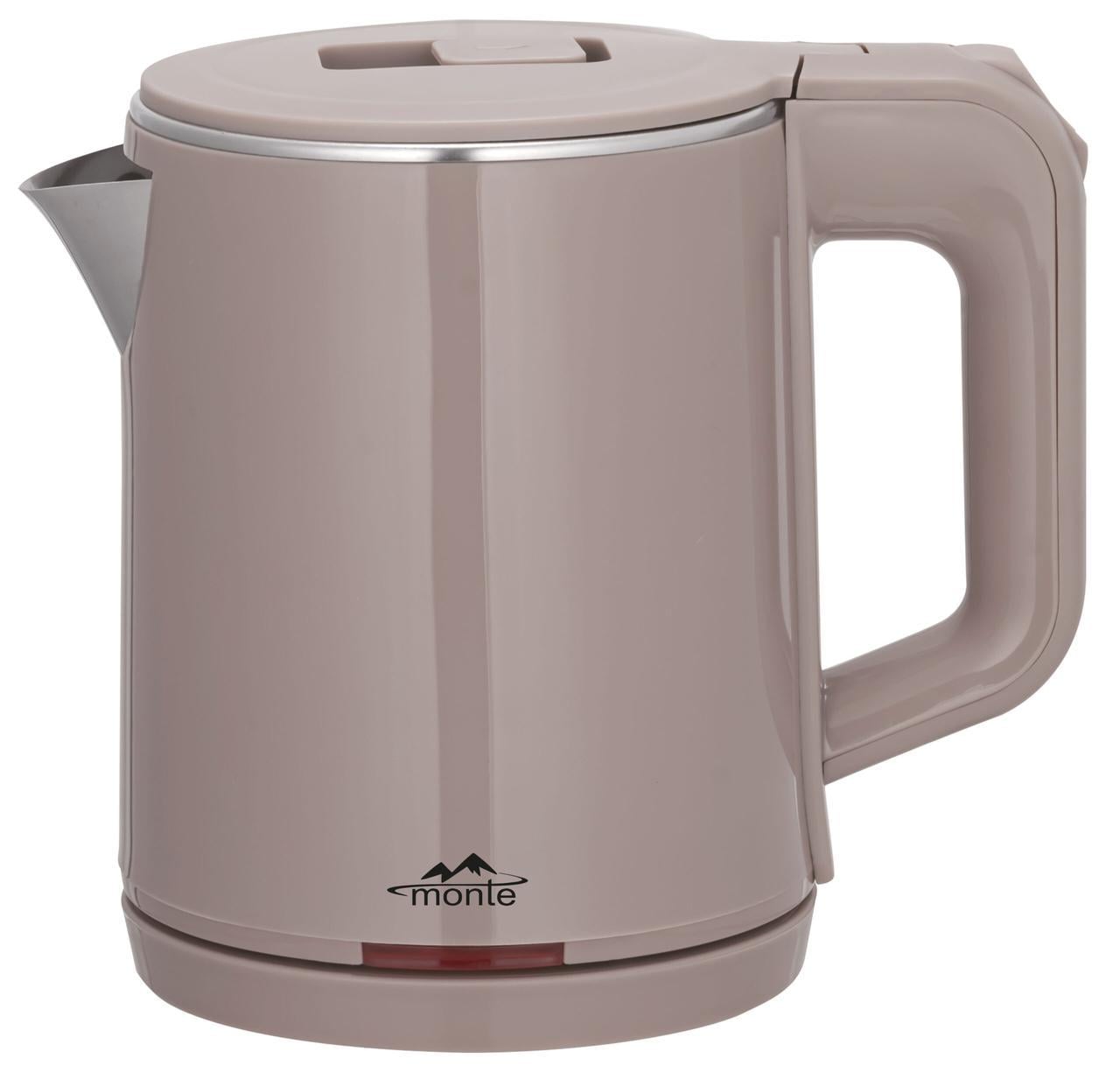 Электрочайник дорожный Monte MT-1840 с двойными стенками и вращением 360° 0,7 л 1000 Вт (33147861)