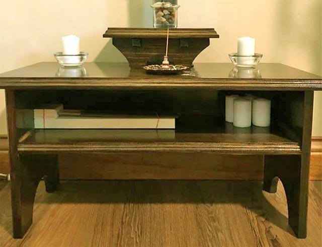 Алтарь для медитации из дерева Инатес Капучино (ЛАТ-009809)